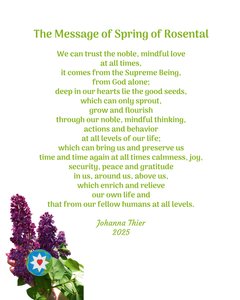 The Message of Spring of Rosental द्वारा जोहाना थिएर