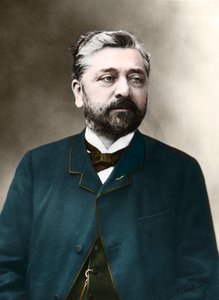 गुस्ताव एफिल (1823-1923) फ्रांसीसी इंजीनियर का पोर्ट्रेट।