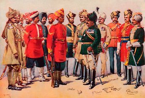 भारतीय सैनिकों का एक समूह, 1913 द्वारा एसी लवेट