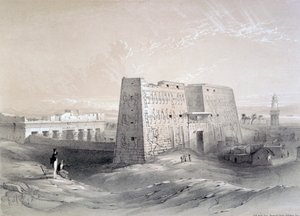 एडफू मंदिर, मिस्र, 19वीं शताब्दी द्वारा एआर ग्रीव