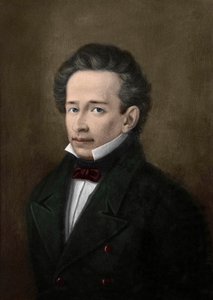 ए। फेराज़ी के चित्र से जियाकोमो तेंदुए (1798-1837) का चित्र - द्वारा ए। (बाद में) फेराज़िक