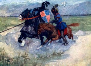 ब्रूस ने हवा में अपनी लड़ाई-कुल्हाड़ी को ऊंचा उठा दिया ..., 1314, 1905
