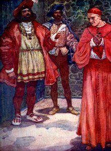 हेनरी ने वाल्सी को अदालत से दूर भेज दिया, c1529, 1905।