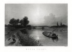 द ट्रेंट नदी, इंग्लैंड, 1883।