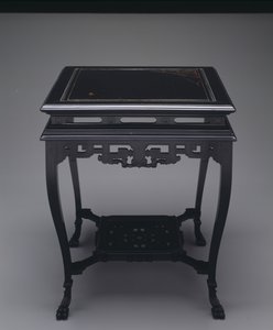 तालिका, c.1880 (लकड़ी और जड़ना) द्वारा ए और एच। लेजम्ब्रे