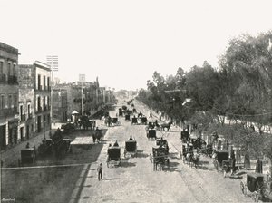 जुआरेज़ एवेन्यू, मेक्सिको सिटी, मेक्सिको, 1895।