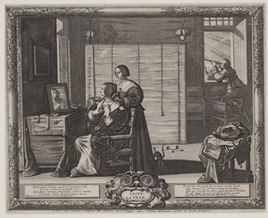 दृष्टि (ला वेउ), सी .1635-38 (उत्कीर्णन और नक़्क़ाशी) द्वारा अब्राहम बोस
