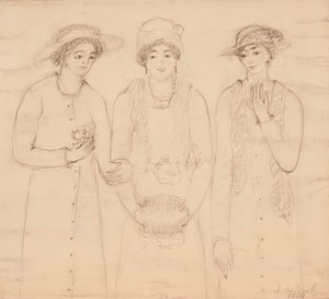 तीन महिलाएं, 1908। द्वारा अब्राहम वाकोविट्ज़