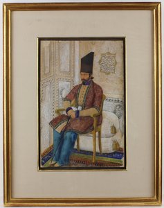 'अली कुली मिर्ज़ा, इत्ज़ाद अल-सलताना' का चित्र, दिनांक AH 1273A.D. 1856-7।