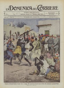 दूर फेज़ान की इतालवी विजय, पार्टियां और ब्रैक देश की काली आबादी की श्रद्धांजलि