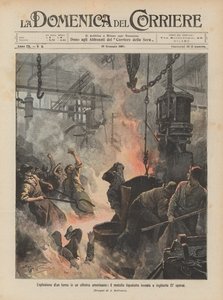 धमाका वापस एक अमेरिकी कार्यशाला में, तरलीकृत धातु निवेश करता है और 27 श्रमिकों को निगल जाता है