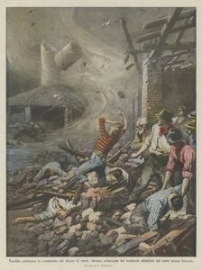 लोम्बार्डी में भयानक तूफान, मृतक की भट्ठी, स्मोकस्टैक द्वारा कुचल दिया गया
