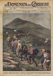 एक पहाड़ पर एक शांतिपूर्ण हमला