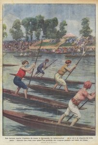जर्मनी में महिलाओं द्वारा आयोजित एक जिज्ञासु रेगाटा द्वारा Achille Beltrame
