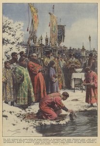 रूढ़िवादी दुनिया के सबसे विशिष्ट समारोहों में से एक, पानी का आशीर्वाद
