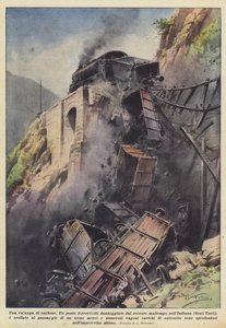 कोयले का एक हिमस्खलन