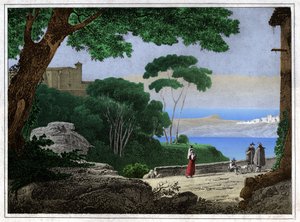 Lake Albano. (engraving, ca. 1820)