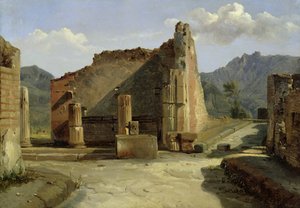 पोम्पेई का फोरम (कैनवास पर तेल)