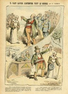 ले पेलेरिन में अकिल लेमोट (1846-1909) का चित्रण, 03/09/05 - आपको यह जानना होगा कि सभी को कैसे खुश किया जाए - एंटीक्लेरिकलवाद, एंटीमैकोनिज्म फ्रीमेकिंग, धर्म विश्वास, पदक, ब्लॉक डेस लेफ्ट्स, कैथोलिक कैथोलिकवाद - धार्मिक के निष्कासन, लाइकीकरण लाइ द्वारा अकिल लिमोट