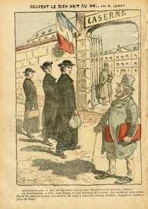 ले पेलेरिन में अकिल लेमोट (1846-1909) का चित्रण, 20/01/07 - अक्सर अच्छाई का जन्म बुराई से होता है - आर्मी, धर्म विश्वास, बैरक, सैन्य सेवा, कैथोलिक कैथोलिक धर्म - सैन्य सेवा इलाज, लाइसिसेशन लाइसाइट लाइक लोइस - इलाज द्वारा अकिल लिमोट