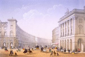 क्वाड्रंट एंड रीजेंट स्ट्रीट, लंदन, 1862। द्वारा अचिले लुइस मार्टिनट