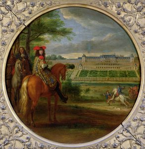 टैरेस साइड, 1669 से सेंट-जर्मेन के नए पैलेस का दृश्य द्वारा एडम फ्रैंस वैन डेर म्यूलन