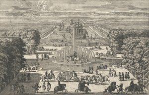 ले बेसिन डी'पोलॉन [द फाउंटेन ऑफ अपोलो, वर्सेल्स], 1680 के दशक।