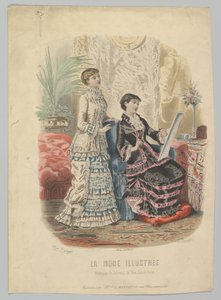 ला मोड इलस्ट्ररी, 1881 से श्रीमती एल मासीउ के शौचालय द्वारा एडेल अनाइस कॉलिन