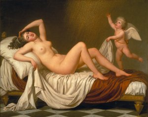 Danaë और सोने की बौछार द्वारा अडोल्फ़ उलरिक वर्टमुलर
