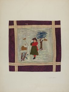 एप्लिक कवरलेट डिटेल, 1941।