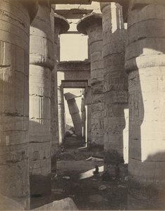 ऊपरी मिस्र, कर्णक में हाइपोस्टाइल हॉल, सीए। 1870. द्वारा आदोलपे ब्रौन