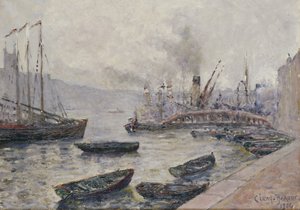 लंदन ब्रिज, 1904 द्वारा अडोलपे क्लेरी बरौक्स