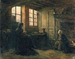 महिला फ्रेयिंग लिनन, होनफेलुर, 1877