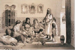 1830 में अल्जीयर्स पर कब्जा करने वाले फ्रांसीसी अभियान बल की स्मृति में अल्जीयर्स की महिलाएं (लिथो)