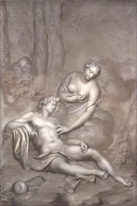 लूना (डायना) 1696 स्लीपिंग एंडिमियन का दौरा करती है