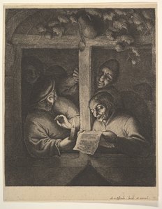 विंडो पर गायक, 1610-85 द्वारा एड्रिएन जंज़। वैन ओस्टेड