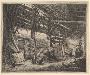 द बार्न, 1647। द्वारा एड्रिएन जंज़। वैन ओस्टेड
