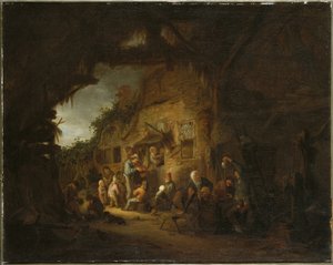 द ओल्ड फिडलर, 1641 द्वारा एड्रिएन जंज़। वैन ओस्टेड