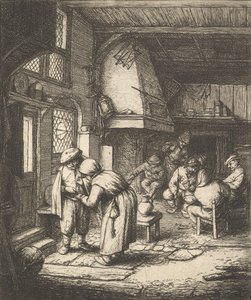 किसान अपने बिल का भुगतान, 1610-85। द्वारा एड्रियान वैन ओस्टेड