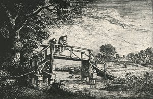 द एंगलर, 1906। द्वारा एड्रिएन जंज़। वैन ओस्टेड