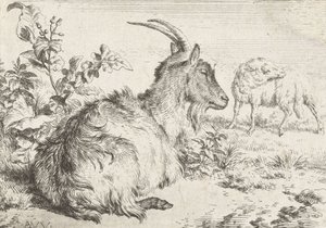 झूठ बोल बकरी, 1670 द्वारा एड्रिएन वैन डे वेलडे