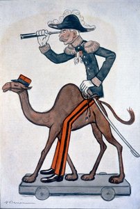 मौला - ह्यूबर्ट (लुई-ह्यूबर्ट-गोंजाल्वे) ल्युटे (1854-1934), मोरक्को में ल्युटे का कार्टून - बैरेरे द्वारा, 15/06/1912 के "" फैंटासियो """ में