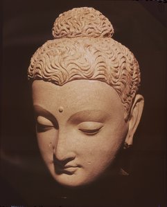 हेडा (stucco) से बुद्ध, ग्रीको-बौद्ध शैली के प्रमुख