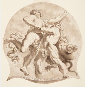 हरक्यूलिस और एन्टेअस द्वारा After Annibale Carracci
