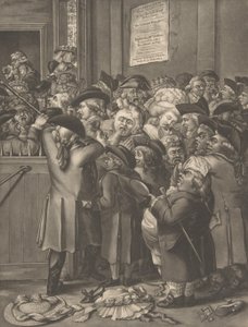 द पिट डोर ला पोर्टे डु पार्टर, 9 नवंबर, 1784। द्वारा रॉबर्ट डायटन द एल्डर के बाद।