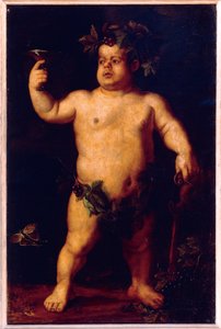 Bacchus (कैनवास पर तेल) के रूप में बौना मॉर्गन का पोर्ट्रेट