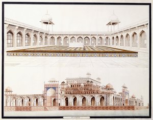 सिकंदरा, 1815 सी द्वारा आगरा स्कूल