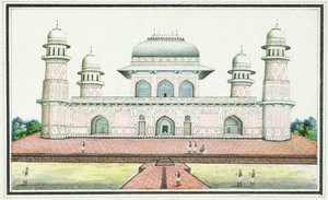 आगरा के पास, इतिमाद-उद-दौला का मकबरा, c.1830s (wc, स्याही और कागज पर पेंसिल)