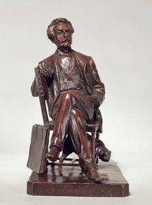 जीन लियोन गेरोम का एक बैठा हुआ चित्र (1824-1904) 1904 (कांस्य)