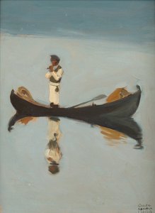मैन फिशिंग, 1908 द्वारा अक्सेली गैलेन कल्लेला